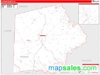 Putnam County, GA Wall Map Zip Code