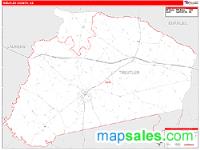 Treutlen County, GA Wall Map Zip Code