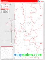 Boone County, IL Wall Map Zip Code