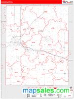 Knox County, IL Wall Map Zip Code