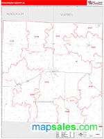 McDonough County, IL Wall Map Zip Code