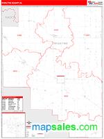 Moultrie County, IL Wall Map Zip Code