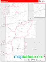 Clay County, IN Wall Map Zip Code