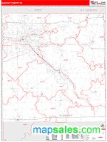 Elkhart County, IN Wall Map Zip Code