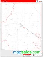 Union County, IN Wall Map Zip Code