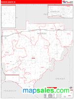 Warrick County, IN Wall Map Zip Code