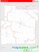 Whitley County, IN Wall Map Zip Code