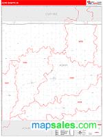 Adair County, IA Wall Map Zip Code