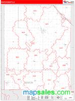 Benton County, IA Wall Map Zip Code