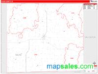 Davis County, IA Wall Map Zip Code