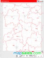Fayette County, IA Wall Map Zip Code