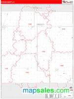 O'Brien County, IA Wall Map Zip Code