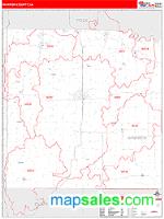 Warren County, IA Wall Map Zip Code