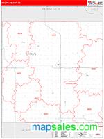 Brown County, KS Wall Map Zip Code