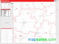 Cowley County, KS Wall Map Zip Code