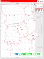 Dickinson County, KS Wall Map Zip Code