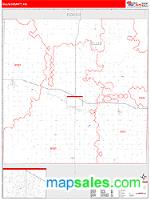 Ellis County, KS Wall Map Zip Code
