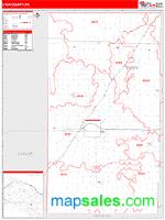 Lyon County, KS Wall Map Zip Code