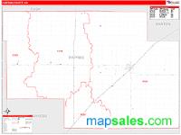 Pawnee County, KS Wall Map Zip Code