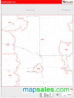 Phillips County, KS Wall Map Zip Code