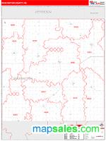 Washington County, KS Wall Map Zip Code