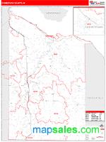 Cheboygan County, MI Wall Map Zip Code