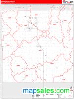 Gratiot County, MI Wall Map Zip Code