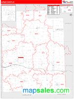 Lapeer County, MI Wall Map Zip Code