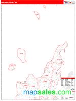 Leelanau County, MI Wall Map Zip Code