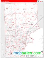 Macomb County, MI Wall Map Zip Code