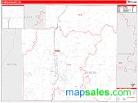 Otsego County, MI Wall Map Zip Code