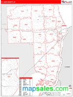 St. Clair County, MI Wall Map Zip Code