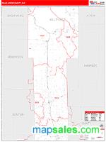 Mille Lacs County, MN Wall Map Zip Code