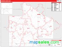 Redwood County, MN Wall Map Zip Code