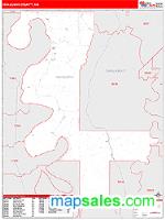 Issaquena County, MS Wall Map Zip Code
