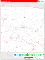 Neshoba County, MS Wall Map Zip Code