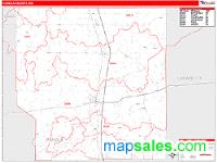 Panola County, MS Wall Map Zip Code