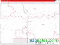 Stone County, MS Wall Map Zip Code