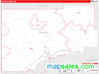 Webster County, MS Wall Map Zip Code