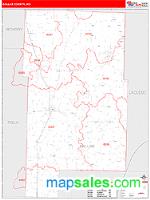 Dallas County, MO Wall Map