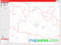 Henry County, MO Wall Map Zip Code