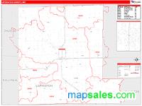 Livingston County, MO Wall Map Zip Code