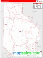 Morgan County, MO Wall Map Zip Code