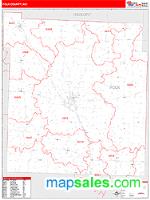 Polk County, MO Wall Map Zip Code