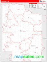 Cedar County, NE Wall Map Zip Code