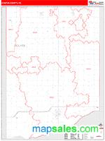 Colfax County, NE Wall Map Zip Code
