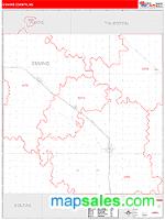 Cuming County, NE Wall Map Zip Code