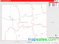 Red Willow County, NE Wall Map Zip Code