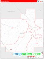 DeBaca County, NM Wall Map Zip Code