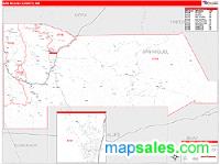 San Miguel County, NM Wall Map Zip Code